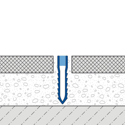 DURAL expansion and movement joint profile DURAFLEX TL-PVC PVC white 50mm 250cm