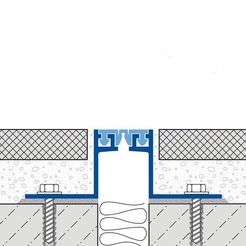 DURAL dilatatie- en bewegingsvoegprofiel DURAFLEX SB aluminium 35mm 250cm