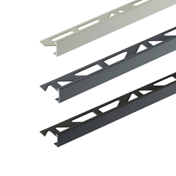 DURAL hoekprofiel DUROSOL aluminium gepoedercoat antraciet 7mm 250cm