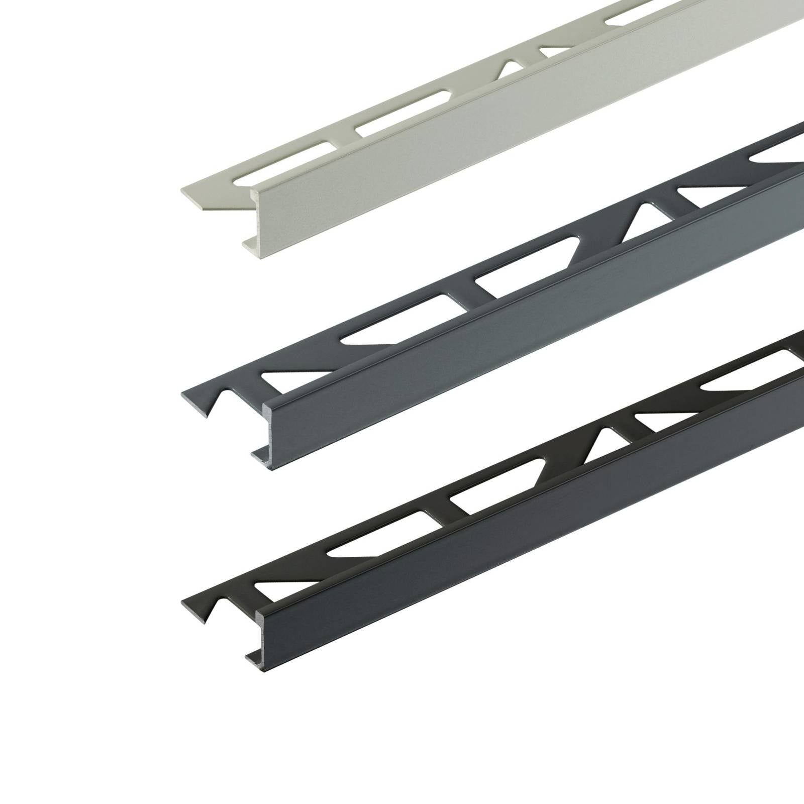 DURAL hoekprofiel DUROSOL aluminium gepoedercoat antraciet 7mm 250cm