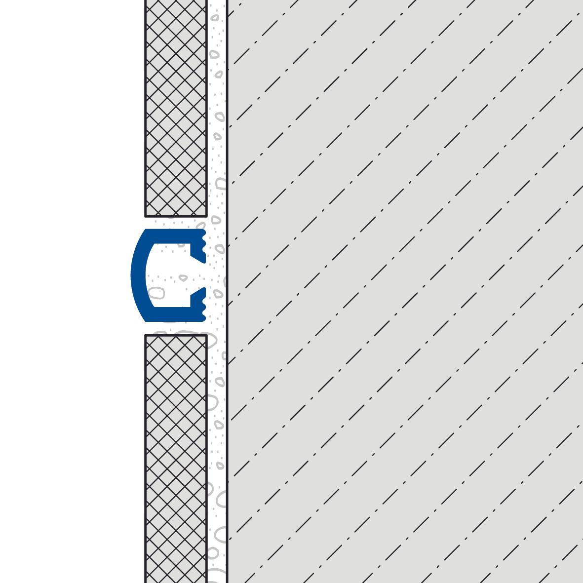 DURAL Listelliprofil DURALIS Aluminium eloxiert silber 8mm 250cm