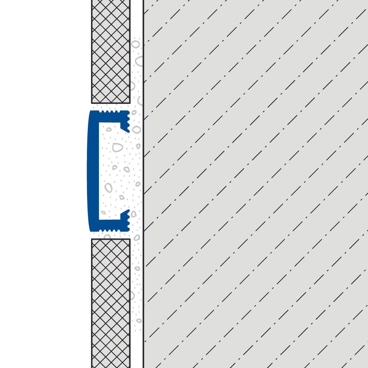 DURAL Listelli profile DURALIS aluminium anodised silver 8mm 250cm