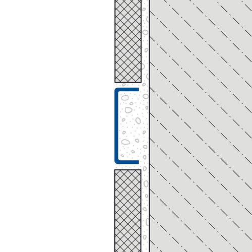 DURAL Listelliprofil DURALIS Edelstahl (V2A/304) gebürstet mit Schutzfolie 6mm 250cm