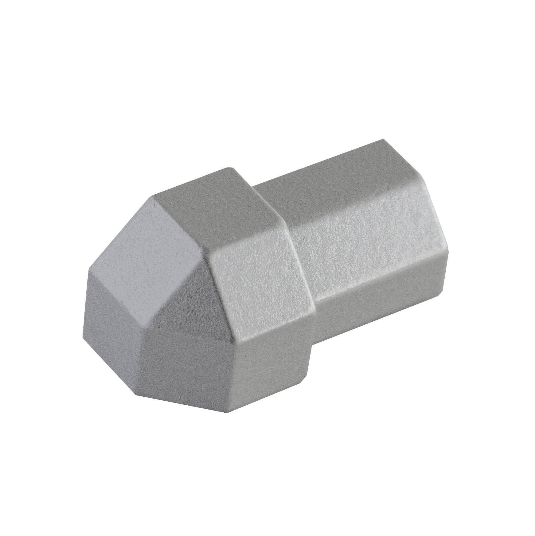 Außenecke DURAPLUS DIAMOND Metalldruckguss pulverbeschichtet betongrau RAL 0006500 11mm