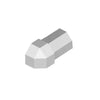 DURAL outside corner DURAPLUS DIAMOND metal die-cast silver 9mm