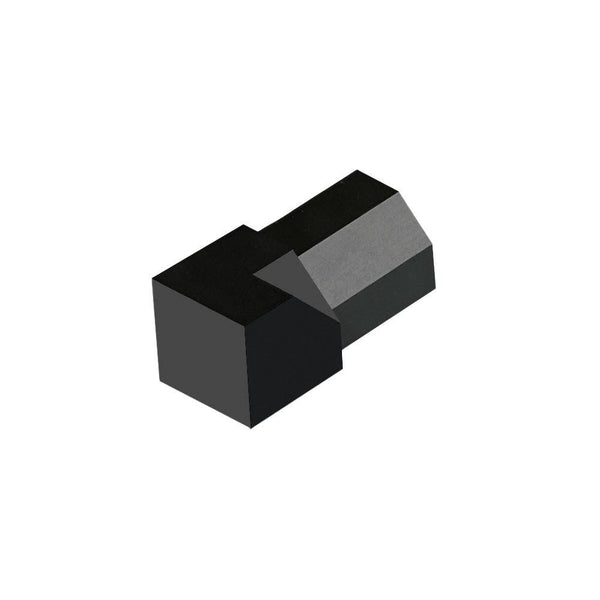 DURAL inside corner DURAPLUS DIAMOND die-cast metal powder-coated black matt 11mm
