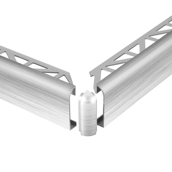 DURAL outside corner DURASTEP DP aluminium silver fine grinding 13.5mm