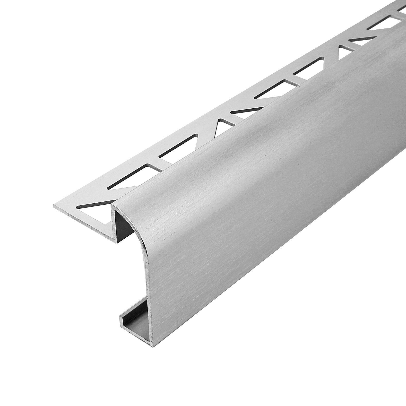 DURAL worktop profile DURASTEP DP aluminium silver fine grinding 11mm 300cm