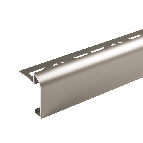 DURAL worktop profile DURASTEP DP aluminium anodised titanium 11mm 250cm