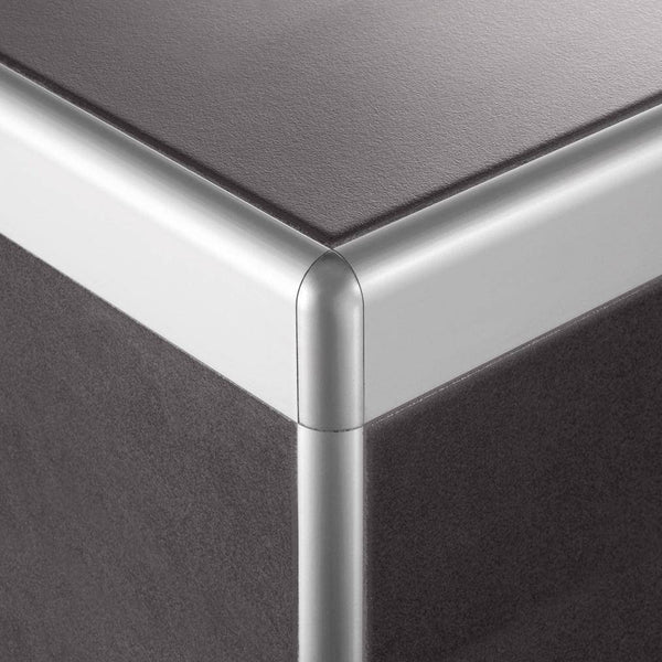 DURAL outside corner DURASTEP DP metal die-cast anodized silver 13.5mm