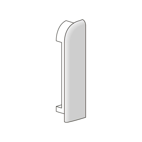 DURAL Endkappe rechts DURASTEP DP Metalldruckguss eloxiert titan 11mm