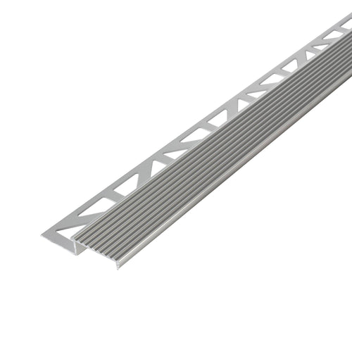 DURAL traptredeprofiel DURASTEP SOLID-L aluminium geanodiseerd zilver 11mm 250cm