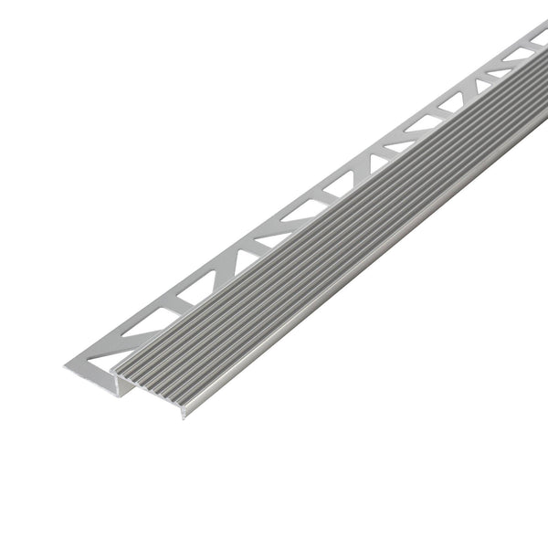 DURAL traptredeprofiel DURASTEP SOLID-L aluminium geanodiseerd zilver 9mm 300cm
