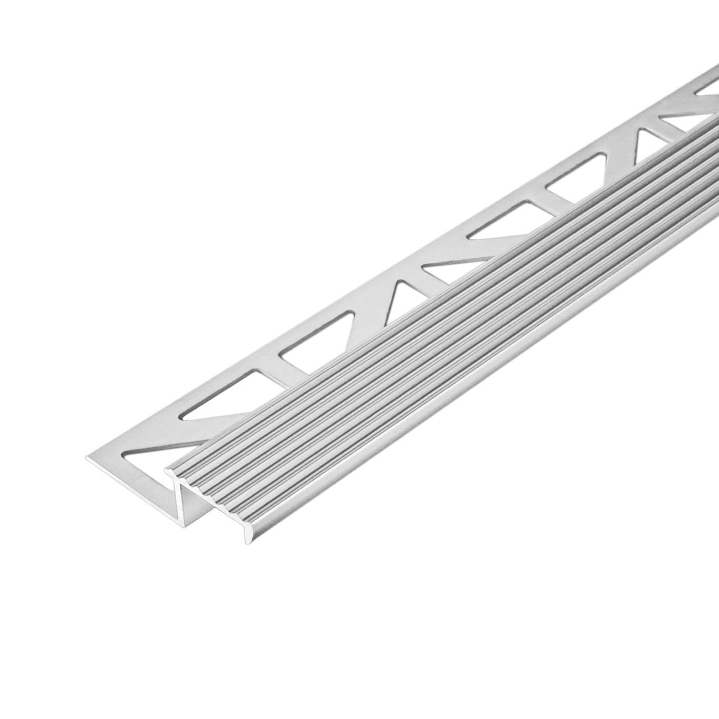 DURAL Treppenstufenprofil DURASTEP SOLID Aluminium eloxiert silber 9mm 250cm