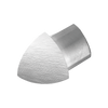 Außenecke DURONDELL Aluminium hochglanzeloxiert gebürstet silber 10mm