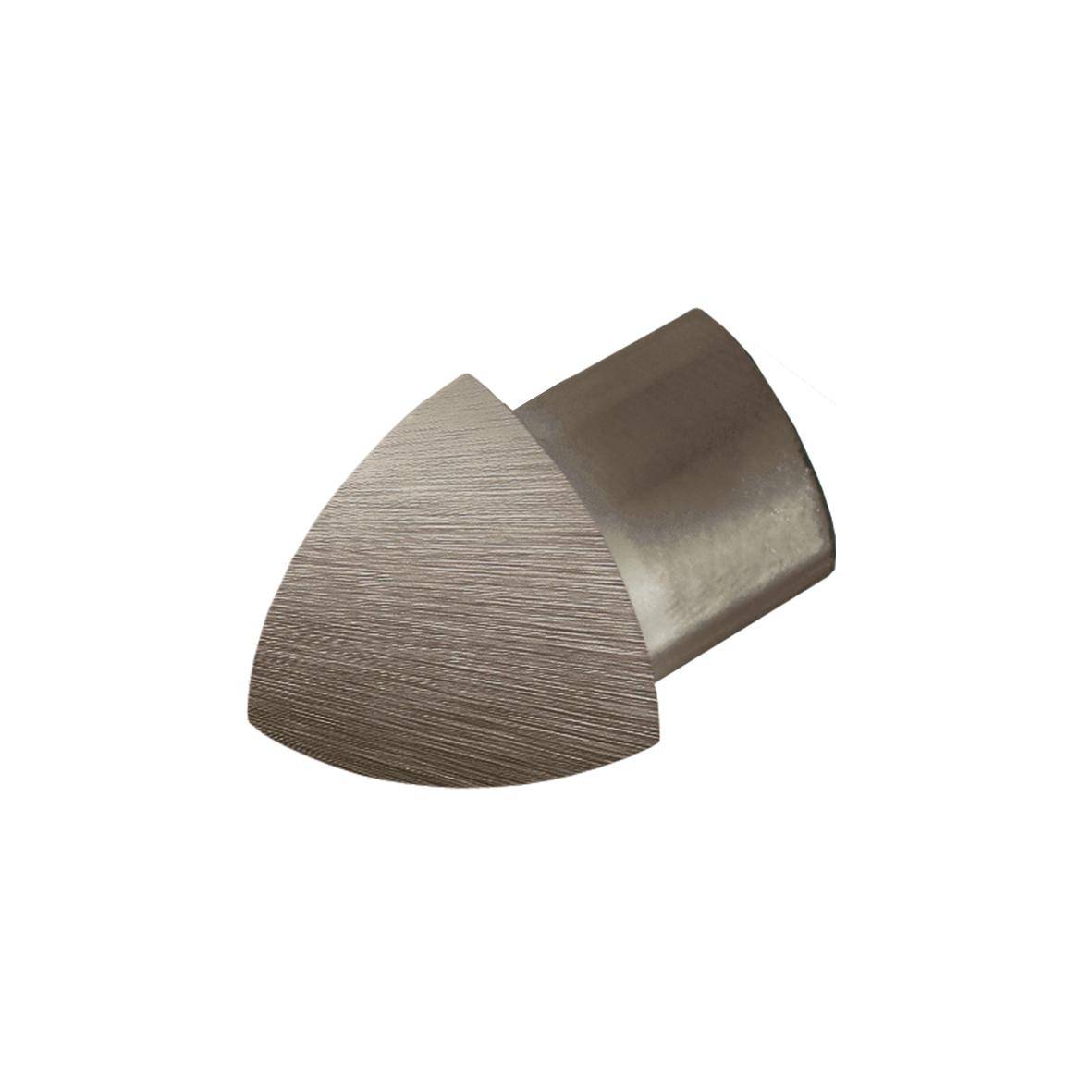 DURAL outside corner DURONDELL die-cast metal high gloss brushed titanium 12.5mm