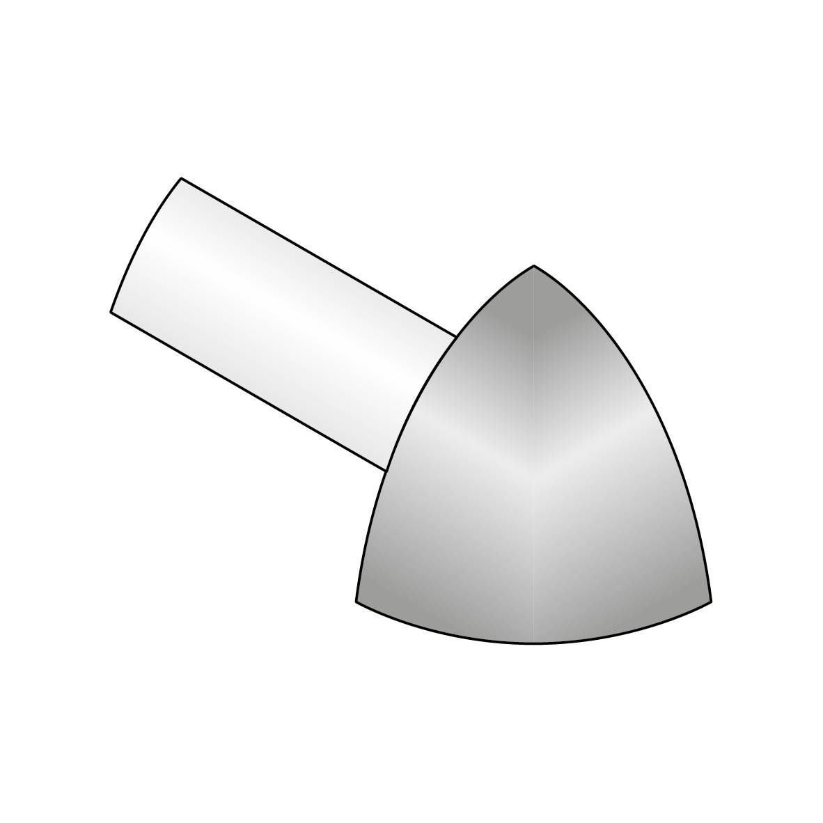 DURAL Innenecke DURONDELL Aluminium pulverbeschichtet sand RAL 0808005 12,5mm