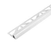 Viertelkreisprofil DURONDELL Aluminium pulverbeschichtet weiß 8mm 300cm