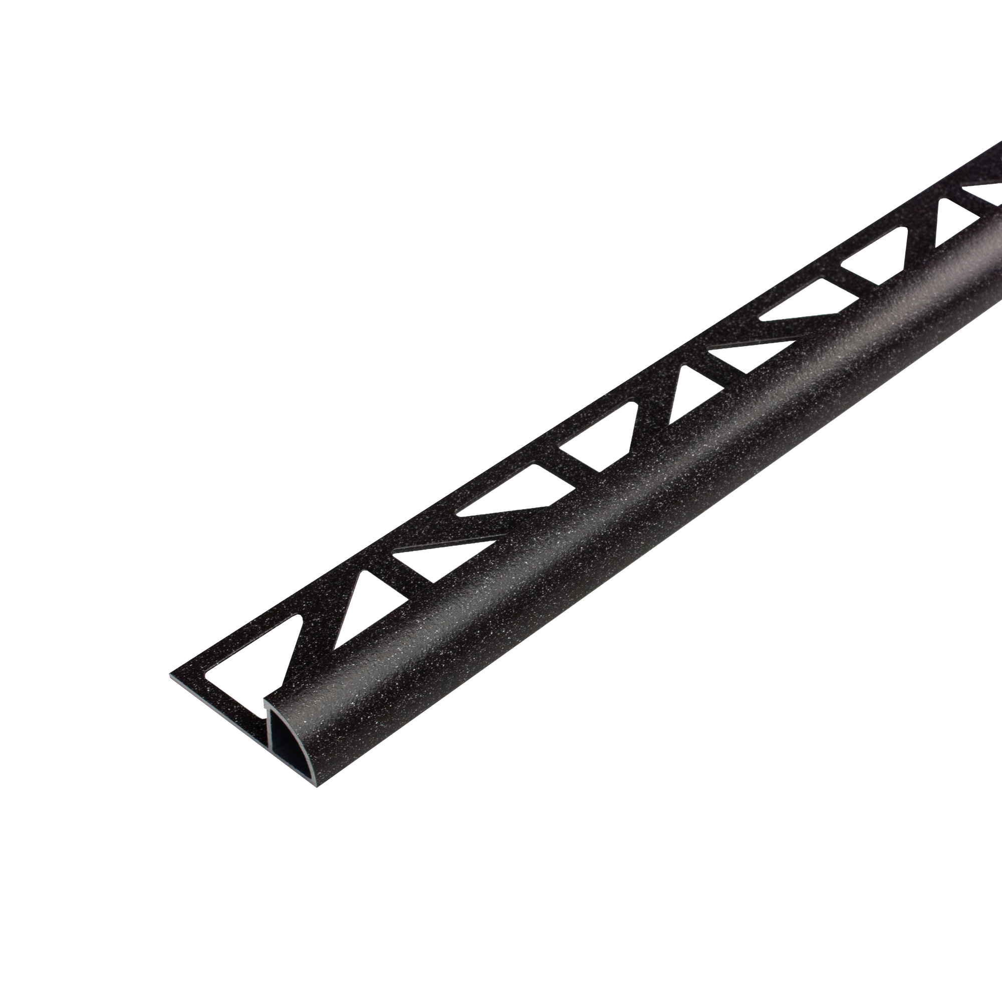 DURAL kwartcirkelprofiel DURONDELL aluminium gepoedercoat Salt'n'pepper zwartbruin 688mm 250cm