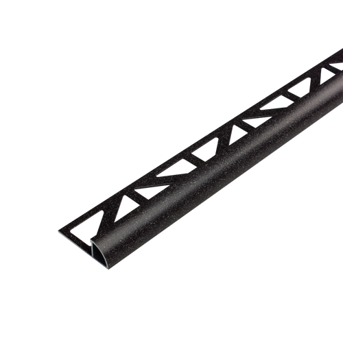 DURAL kwartcirkelprofiel DURONDELL aluminium gepoedercoat Salt'n'pepper zwartbruin 688mm 250cm