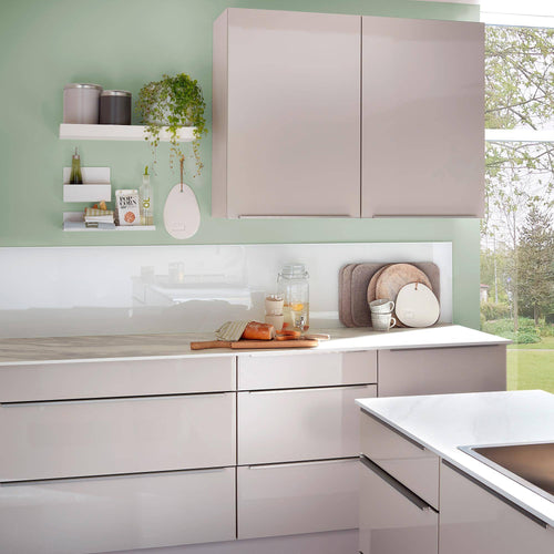 DURAL kwartcirkelprofiel DURONDELL aluminium gepoedercoat Salt'n'pepper wit 488mm 250cm