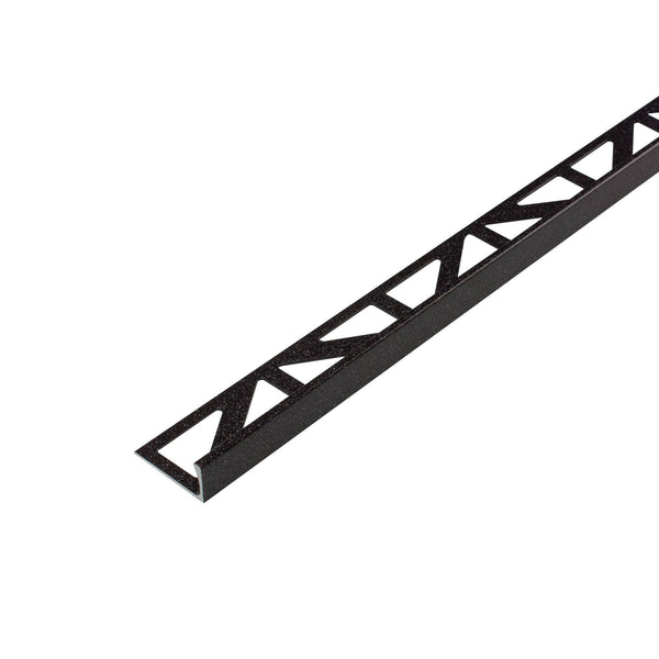 DURAL hoekprofiel DUROSOL aluminium gepoedercoat Salt'n'pepper zwartbruin 12,5mm 250cm