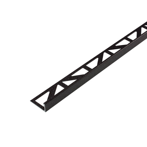 DURAL hoekprofiel DUROSOL aluminium gepoedercoat Salt'n'pepper zwartbruin 12,5mm 250cm