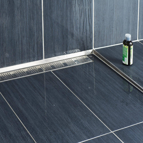 DURAL gradient wedge for glass holder left SHOWER-GK GLAS FLOOR stainless steel (V2A/304) brushed 19mm 120cm