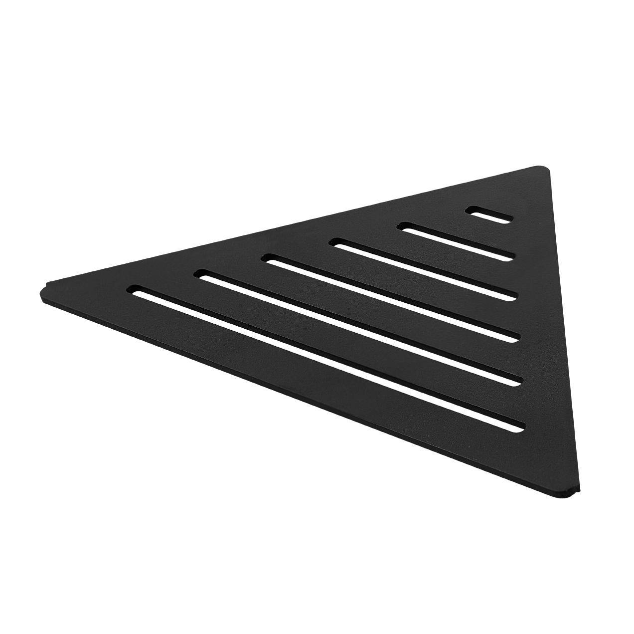 DURAL corner shelf TI-SHELF LINE aluminium structured coated black