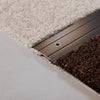 DURAL transition profile drilled MAXIFLOOR aluminum anodized titanium 100cm