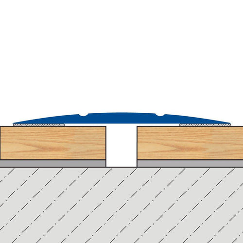 DURAL transition profile drilled MAXIFLOOR aluminium anodised silver 100cm