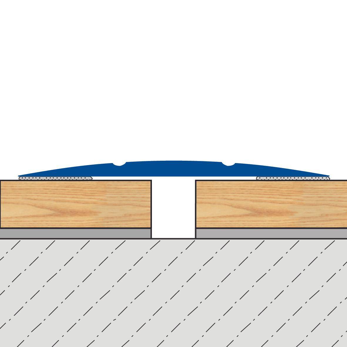 DURAL transition profile MAXIFLOOR aluminium anodised titanium 100cm