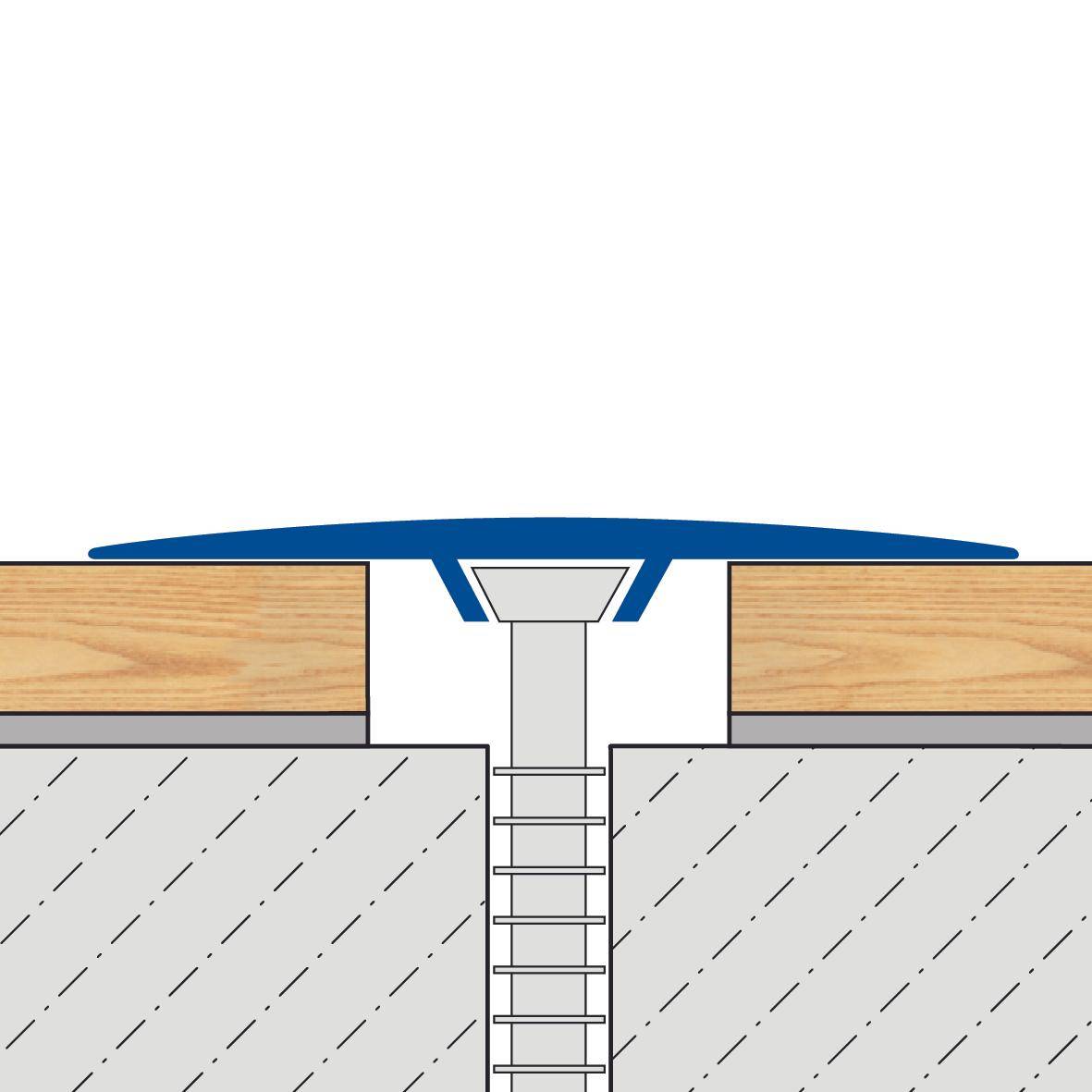 DURAL transition profile MULTIFLOOR EXPANSION aluminium anodised titanium 100cm