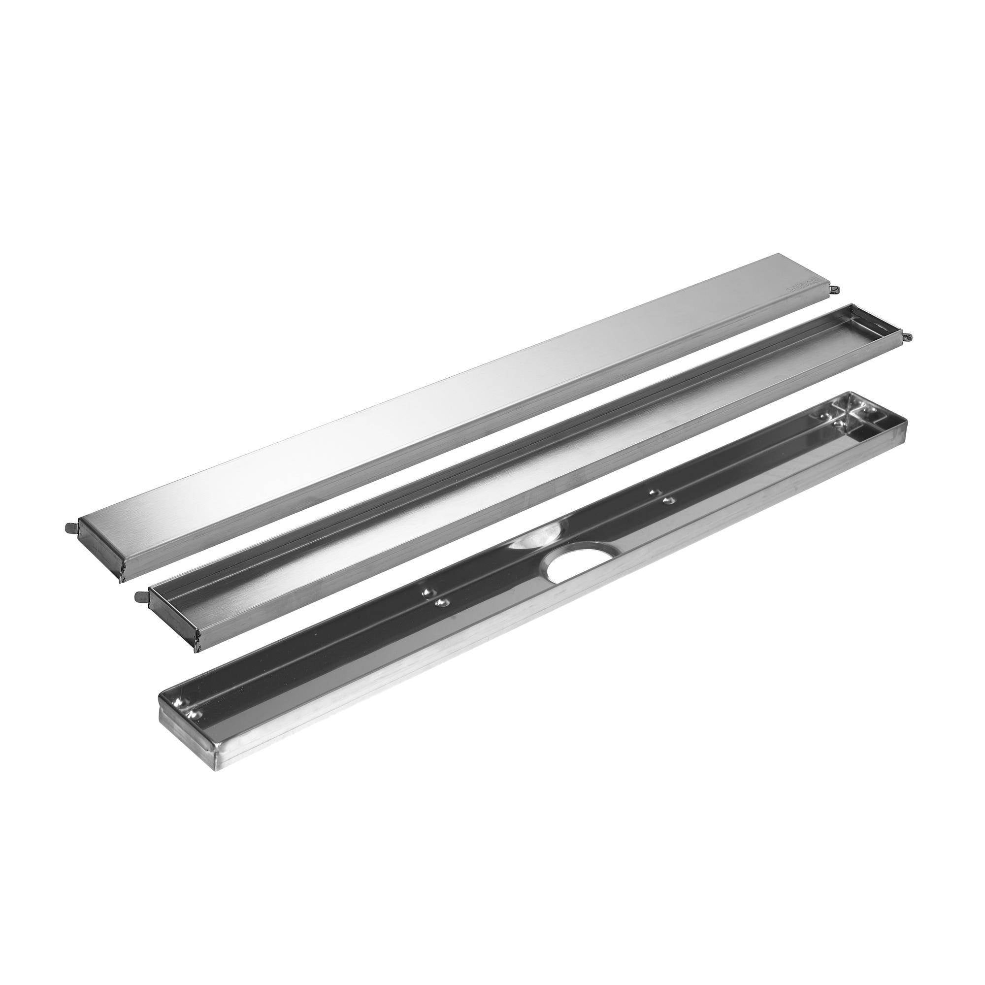 DURAL drain channel Doubleface MYVARIO-LINE stainless steel (V2A/304) brushed 60cm