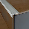 DURAL stair tread profile drilled PROTECT aluminium anodised silver 20mm 270cm