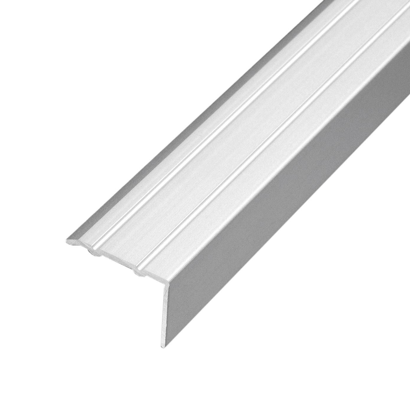 DURAL stair tread profile undrilled PROTECT aluminium anodised silver 10mm 270cm