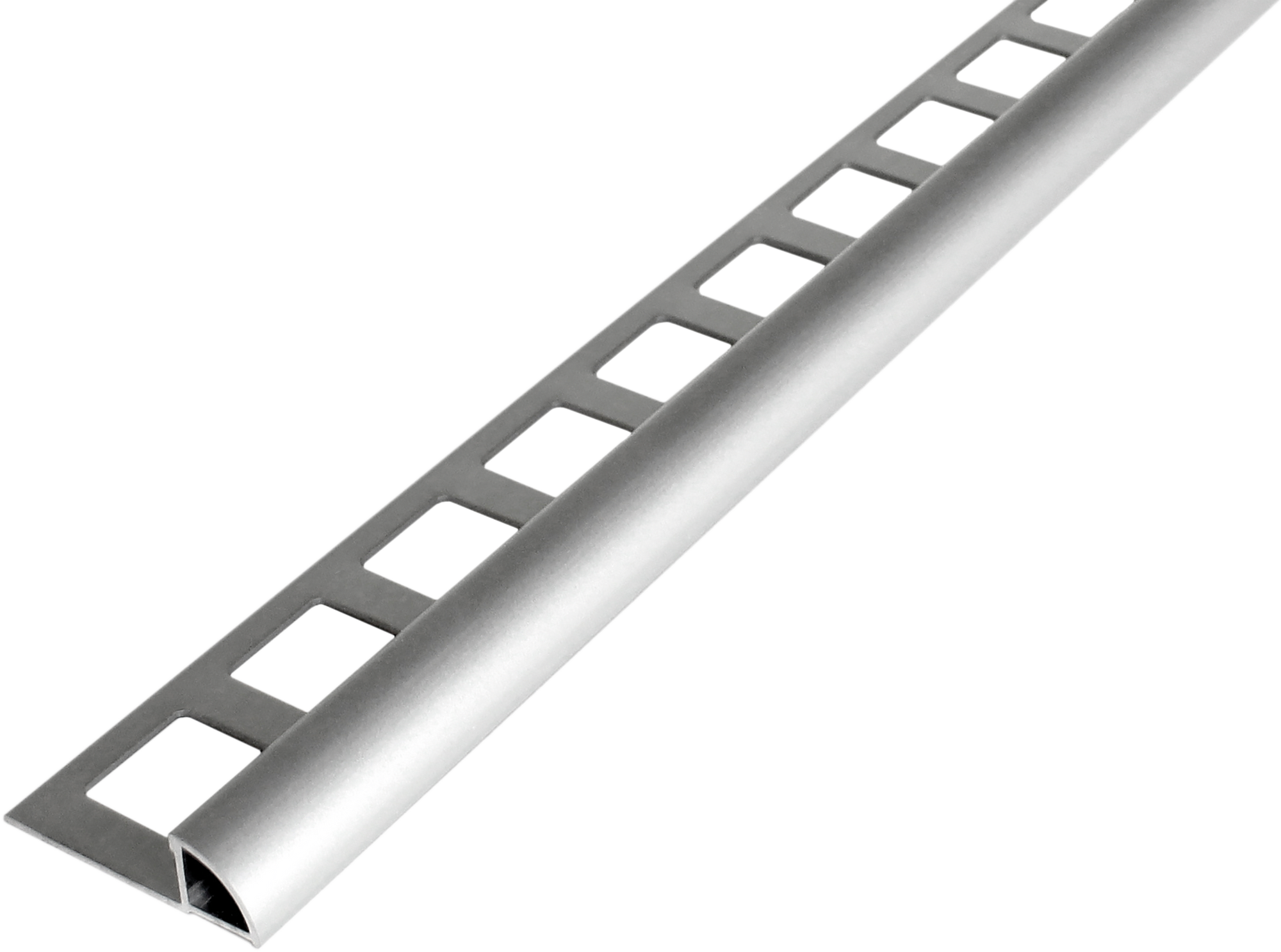 TEGEL EXPERT 24 kwartcirkelprofiel RONDI RO aluminium geanodiseerd zilver 6mm 250cm