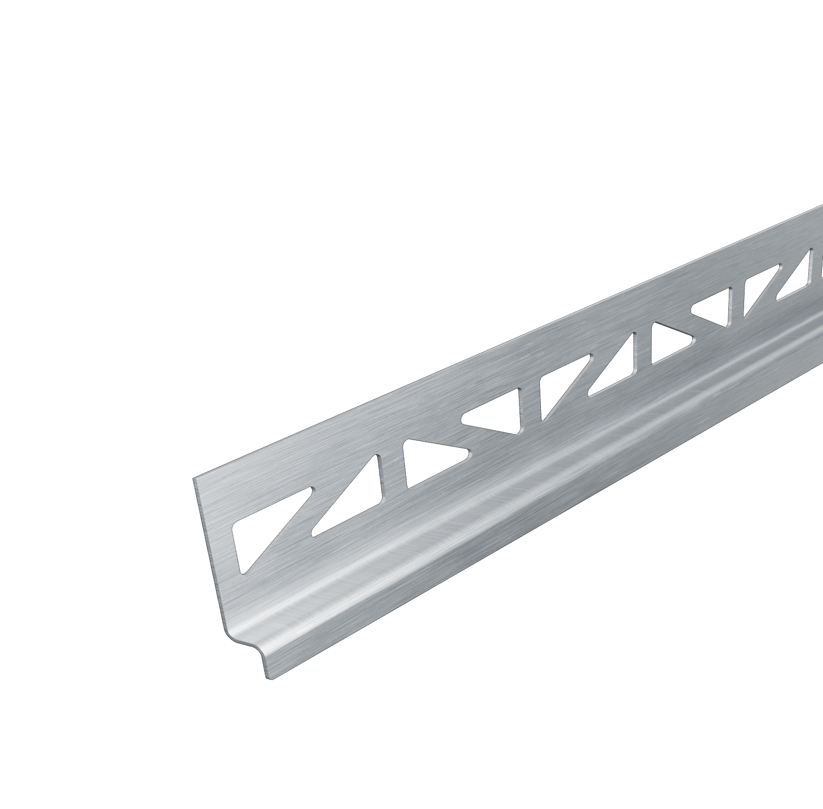 DURAL wandaansluiting afschotwig links (in de richting van de goot) SHOWER-GK TEGEL RVS (V2A/304) geborsteld 6mm 148cm