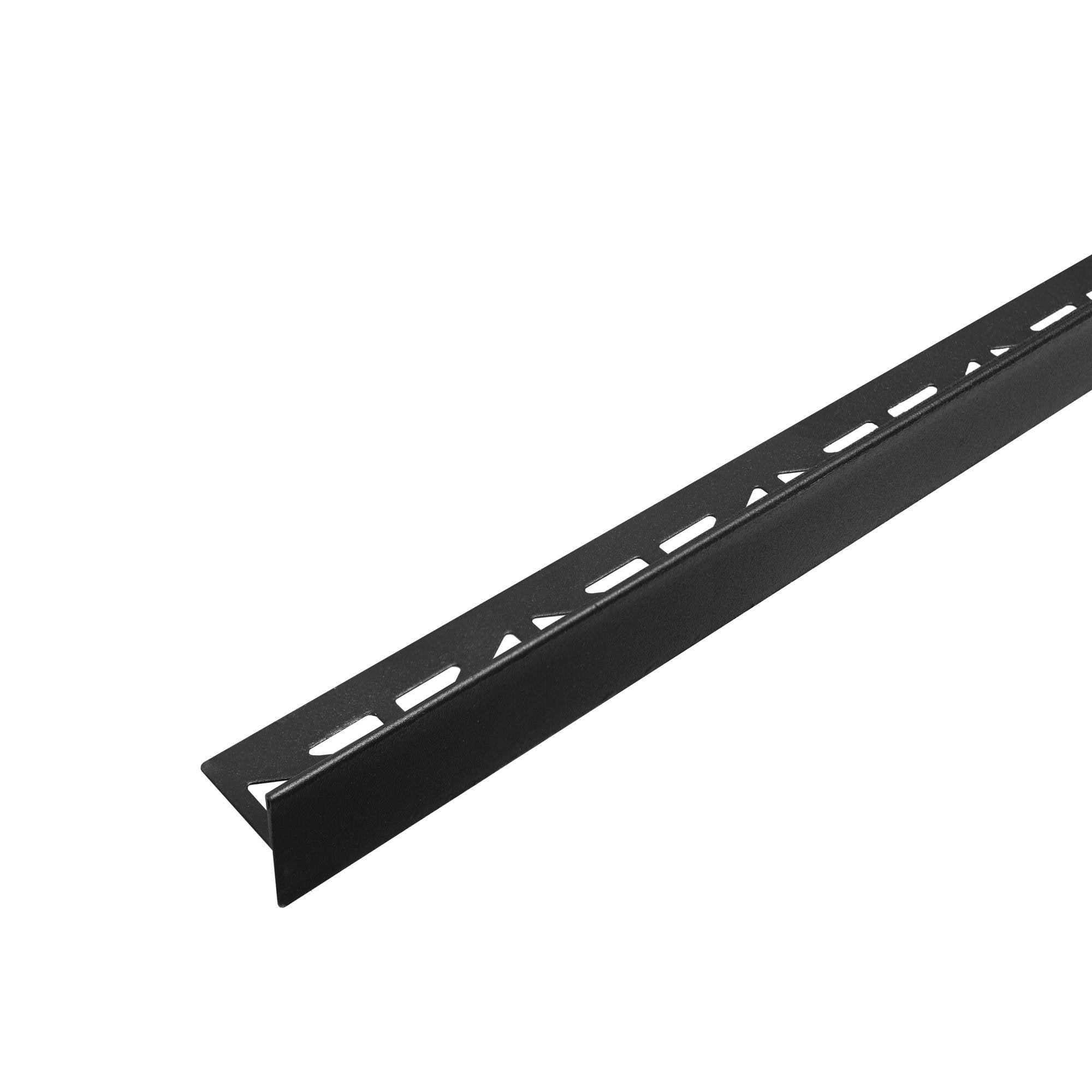 DURAL gradient wedge left (looking towards the gutter) SHOWER-GK stainless steel (V2A/304) black matt RAL 9011 textured coated 11mm 120cm