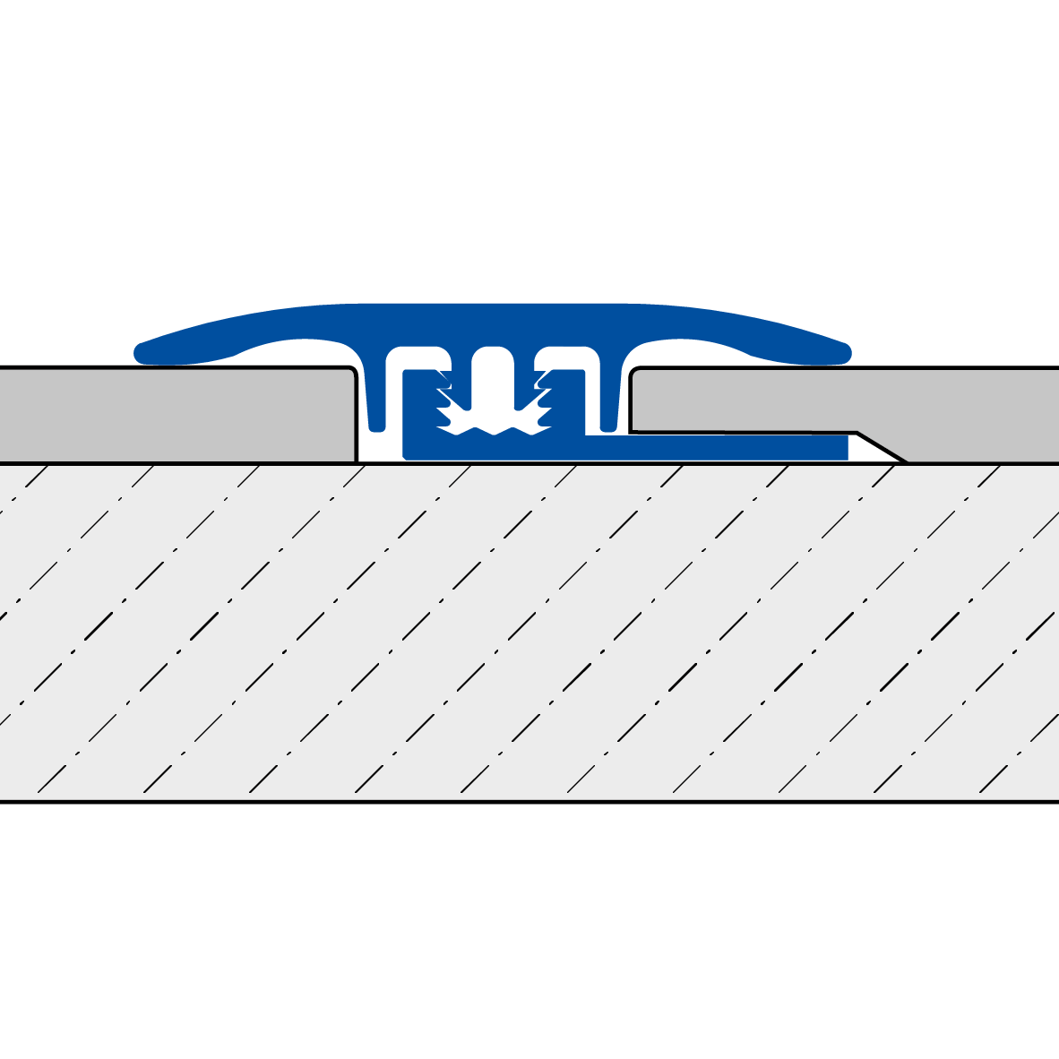 DURAL transition profile SNAP LVT EXPANSION aluminium anodised silver 5-7mm 100cm