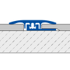 DURAL overgangsprofiel SNAP LVT EXPANSION aluminium geanodiseerd titanium 5-7mmmm 100cm