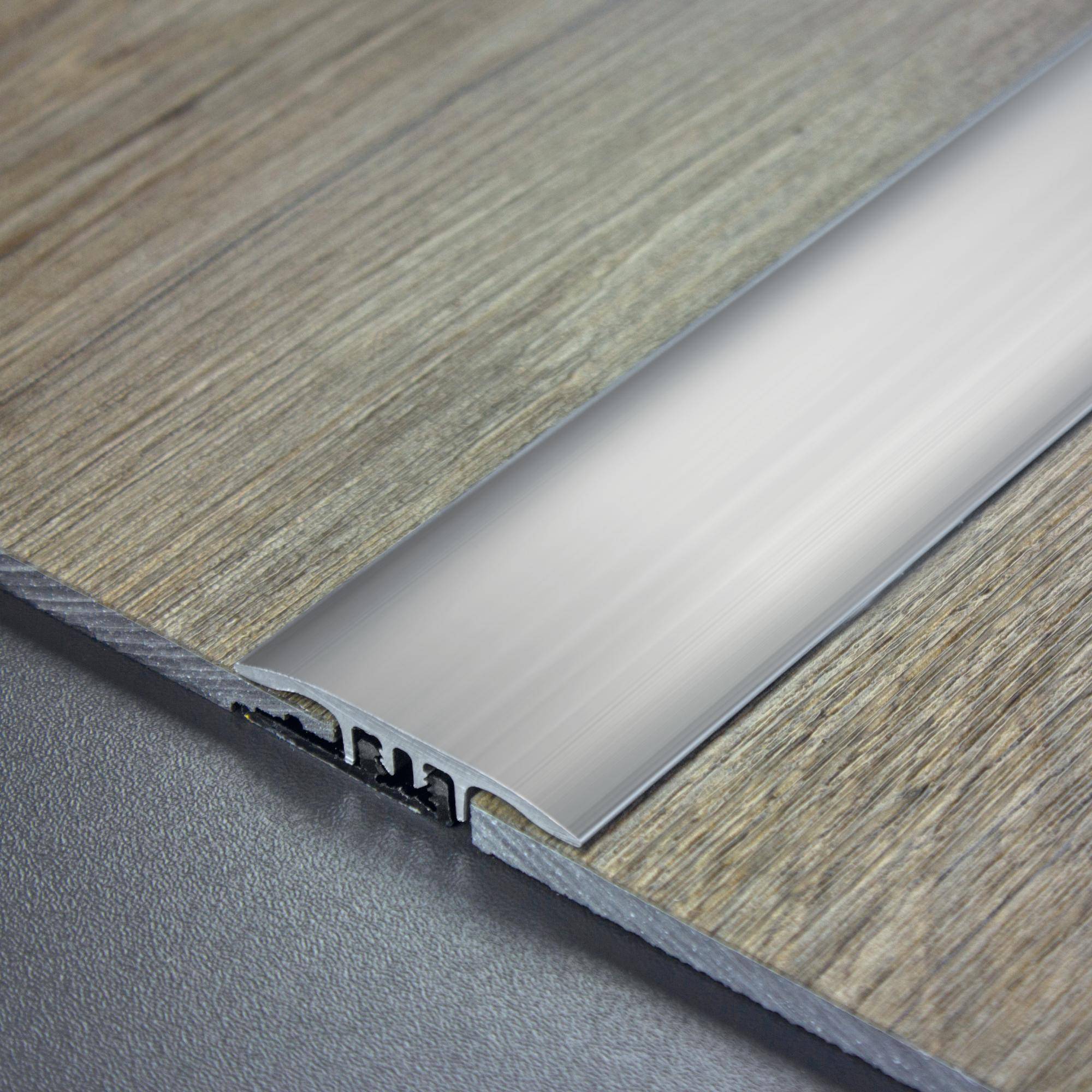 DURAL transition profile SNAP LVT EXPANSION aluminium anodised silver 5-7mm 100cm