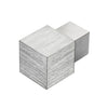 DURAL binnen- en buitenhoek SQUARELINE aluminium hoogglans geanodiseerd geborsteld zilver 10mm