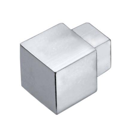 DURAL binnen- en buitenhoek SQUARELINE aluminium hoogglans geanodiseerd zilver 7mm