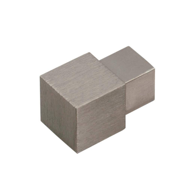 Innen- und Außenecke SQUARELINE Aluminium hochglanzeloxiert gebürstet titan 7mm