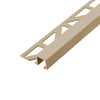 DURAL end profile SQUARELINE aluminium structured coated beige 11mm 250cm