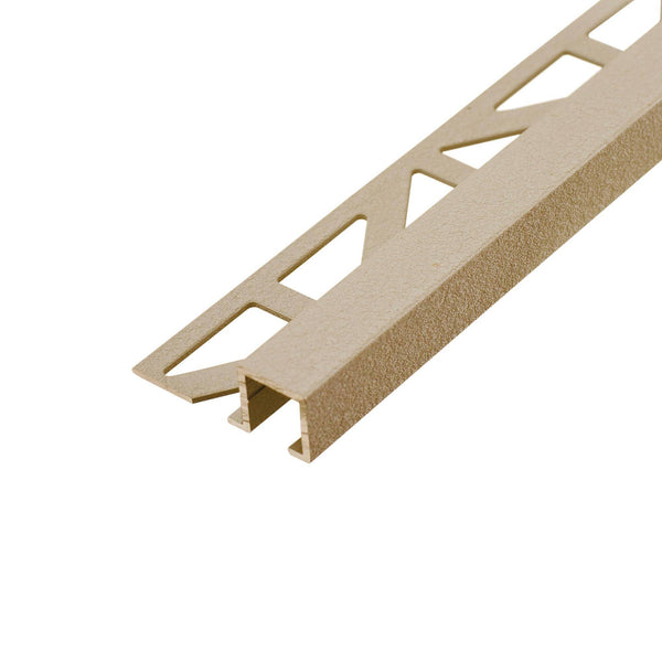 DURAL end profile SQUARELINE aluminium structured coated beige 11mm 250cm