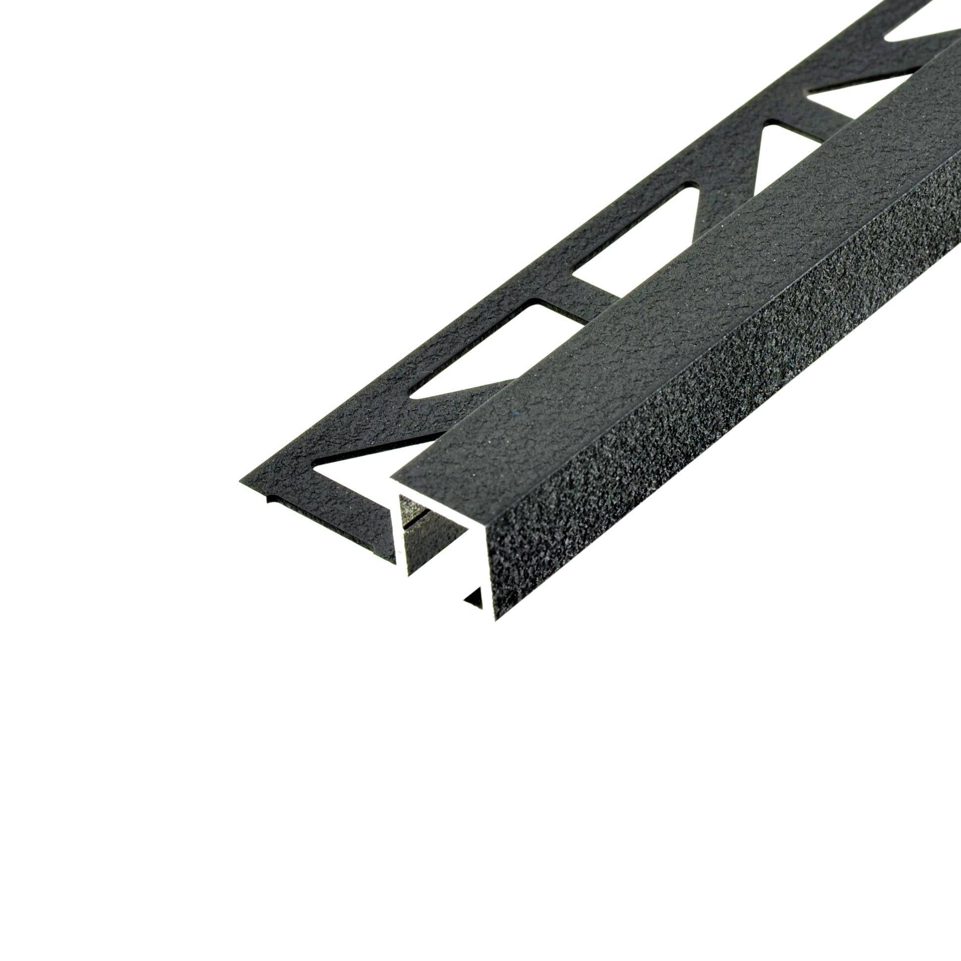 DURAL eindprofiel SQUARELINE aluminium structuur gecoat antraciet 11mm 250cm