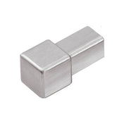 Innen- und Außenecke SQUARELINE Edelstahl (V2A/304) gebürstet mit Schutzfolie 12,5mm
