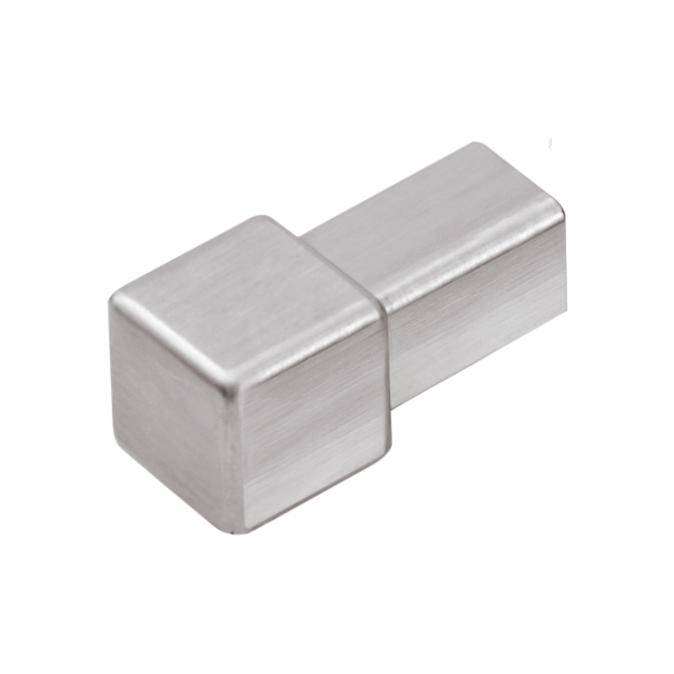 DURAL inside and outside corner SQUARELINE die-cast metal brushed 10mm